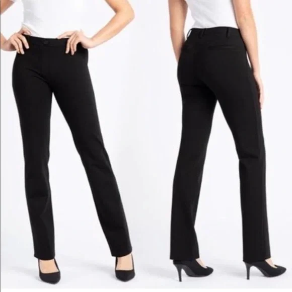 Betabrand LONG small Dress Pant Yoga Pant Black style W0076-BK - Picture 1 of 7